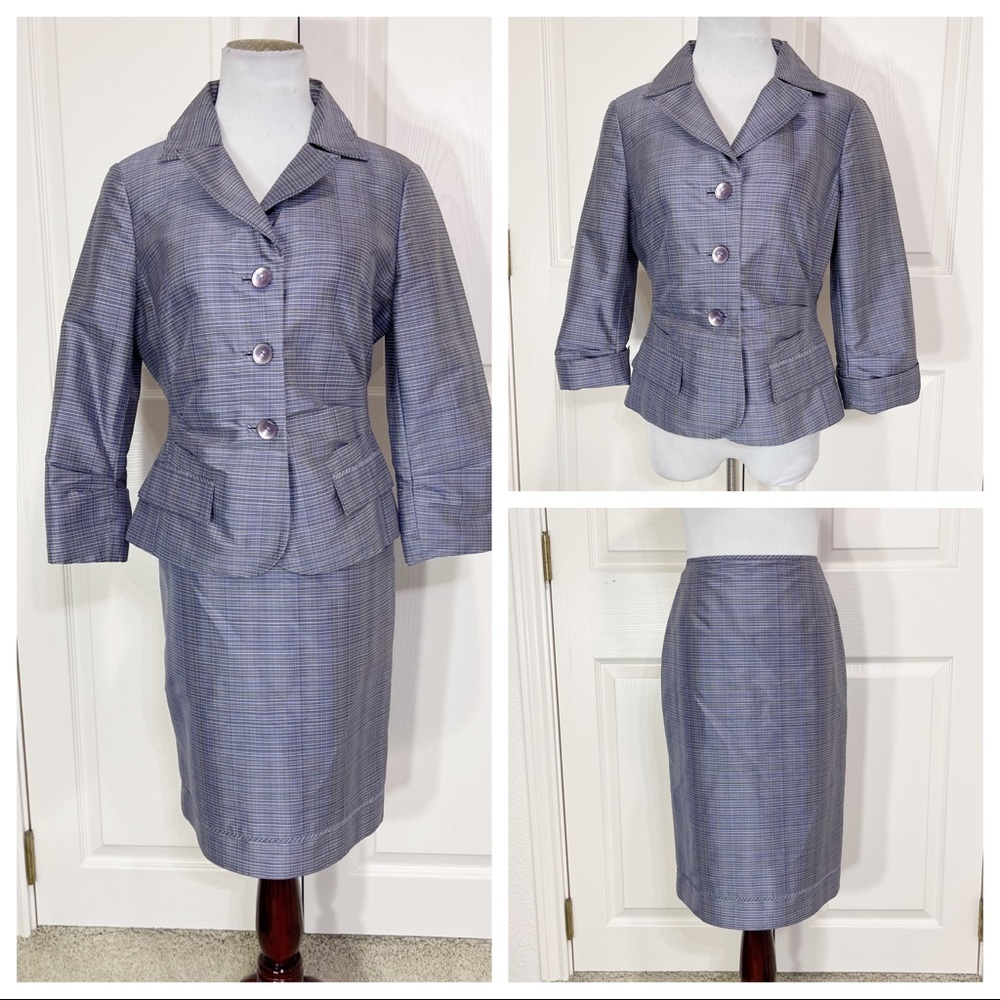 Silk! Carlisle plaid silk suit